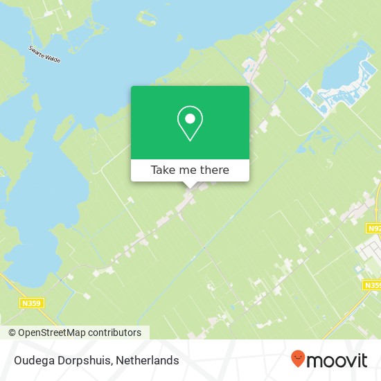 Oudega Dorpshuis kaart