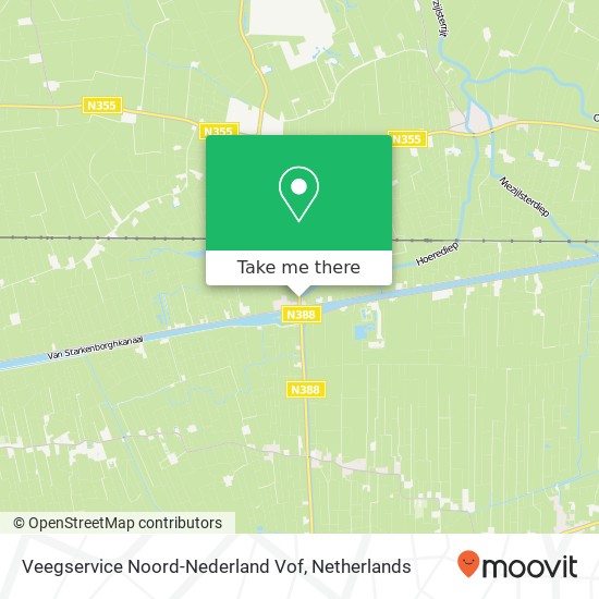 Veegservice Noord-Nederland Vof kaart