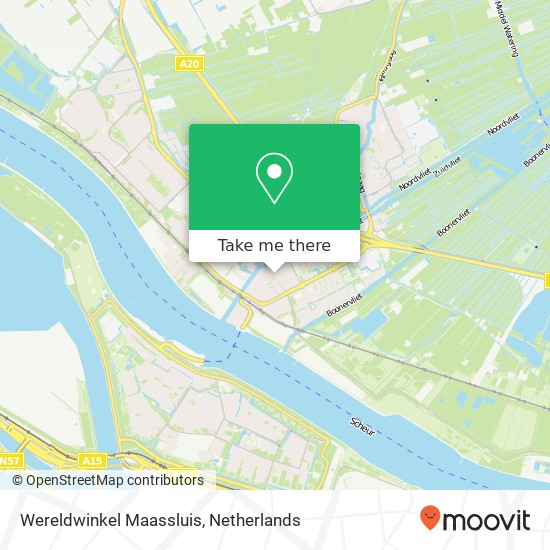 Wereldwinkel Maassluis kaart