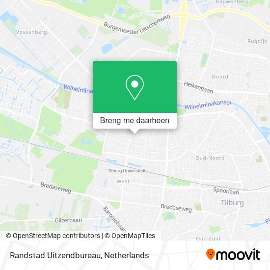 Randstad Uitzendbureau kaart