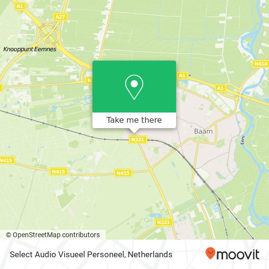 Select Audio Visueel Personeel kaart