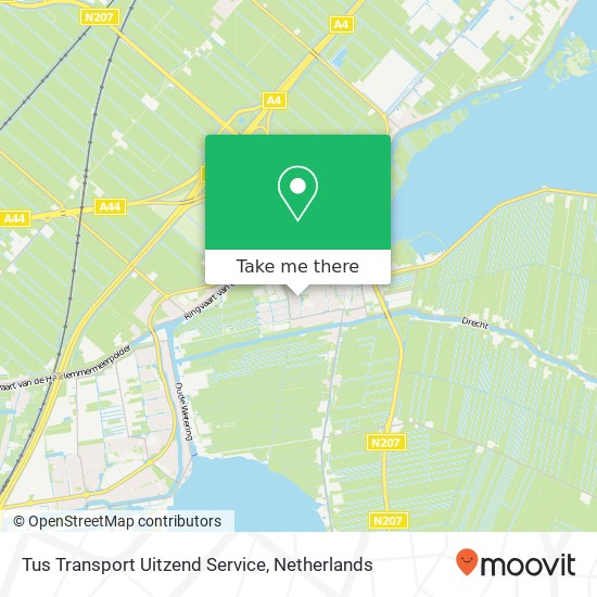 Tus Transport Uitzend Service kaart