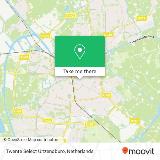 Twente Select Uitzendburo kaart