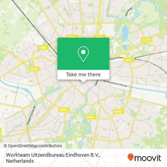Workteam Uitzendbureau Eindhoven B.V. kaart
