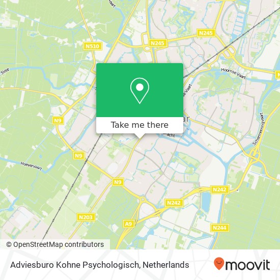 Adviesburo Kohne Psychologisch kaart