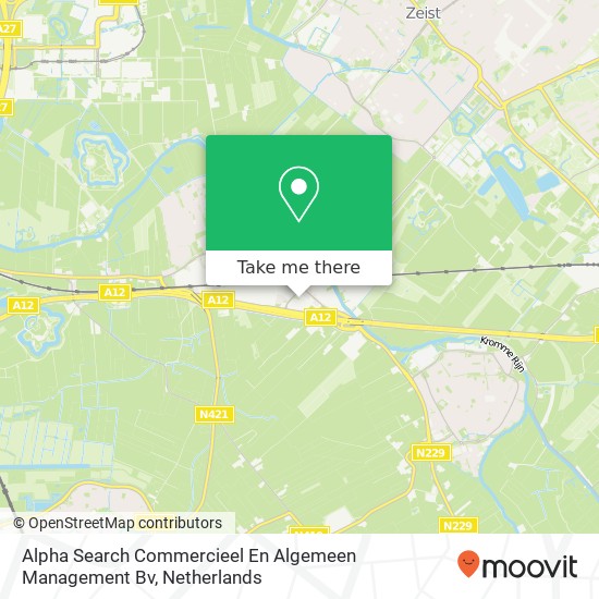 Alpha Search Commercieel En Algemeen Management Bv kaart