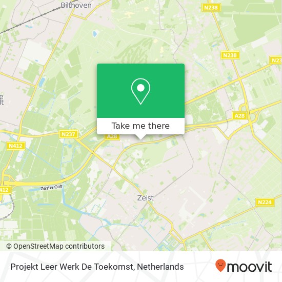 Projekt Leer Werk De Toekomst kaart