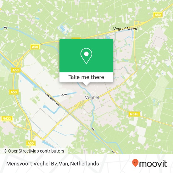 Mensvoort Veghel Bv, Van kaart