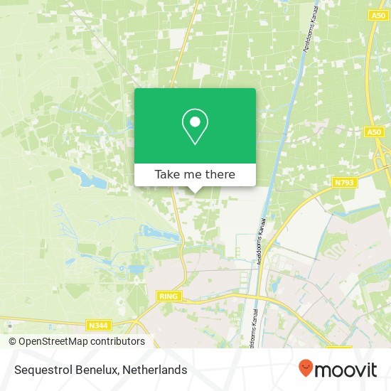 Sequestrol Benelux kaart