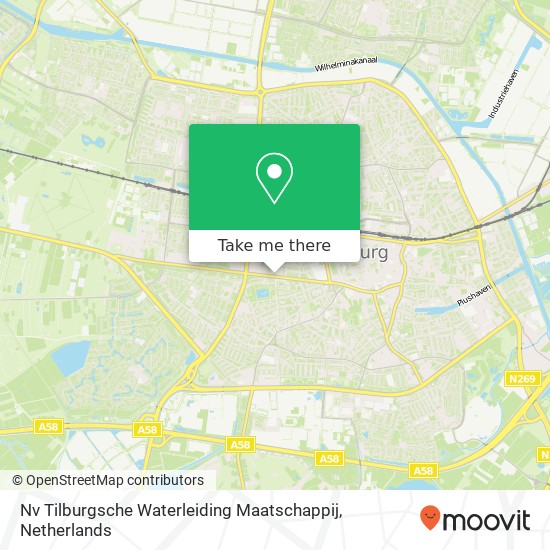 Nv Tilburgsche Waterleiding Maatschappij kaart