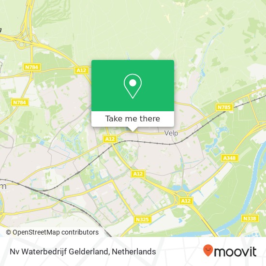 Nv Waterbedrijf Gelderland kaart