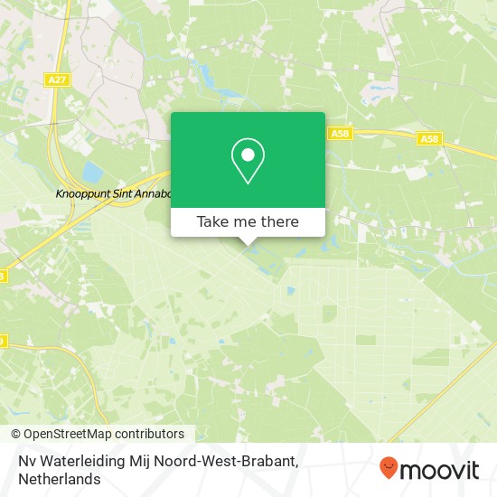 Nv Waterleiding Mij Noord-West-Brabant kaart