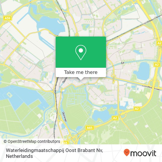 Waterleidingmaatschappij Oost Brabant Nv kaart