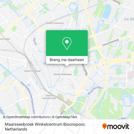 Maarssenbroek Winkelcentrum Bisonspoor kaart