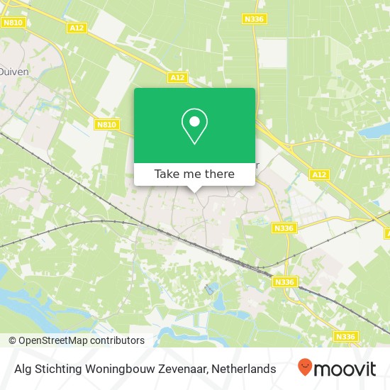 Alg Stichting Woningbouw Zevenaar kaart
