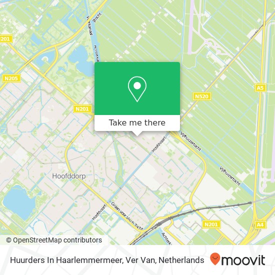 Huurders In Haarlemmermeer, Ver Van kaart