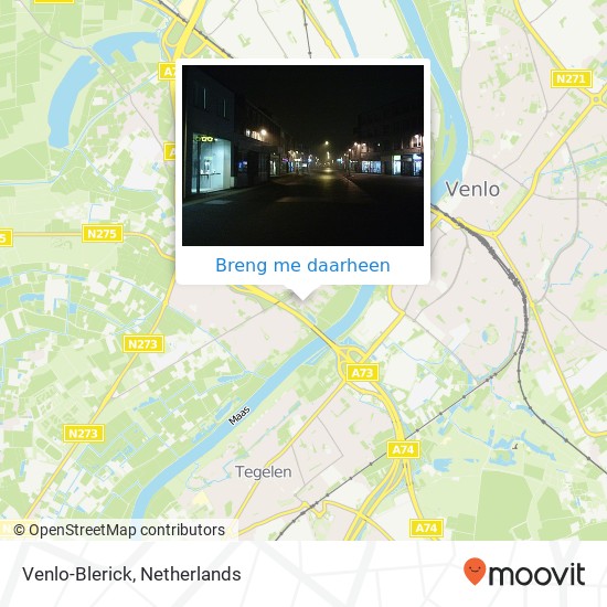Venlo-Blerick kaart