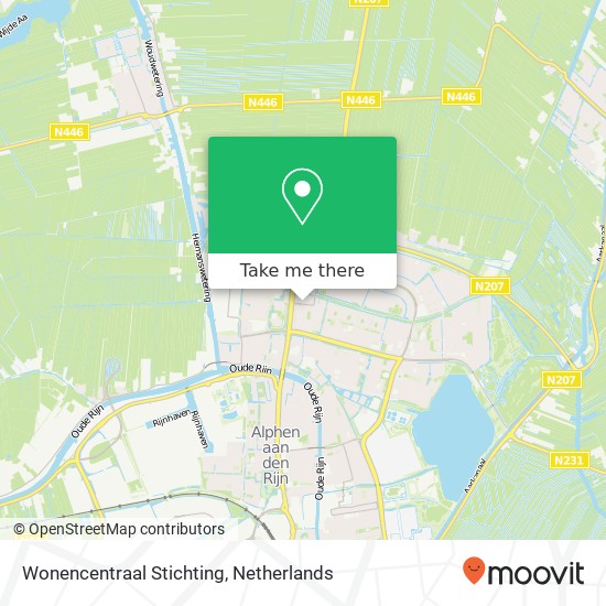 Wonencentraal Stichting kaart