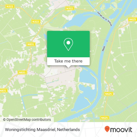 Woningstichting Maasdriel kaart