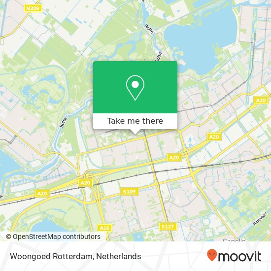 Woongoed Rotterdam kaart