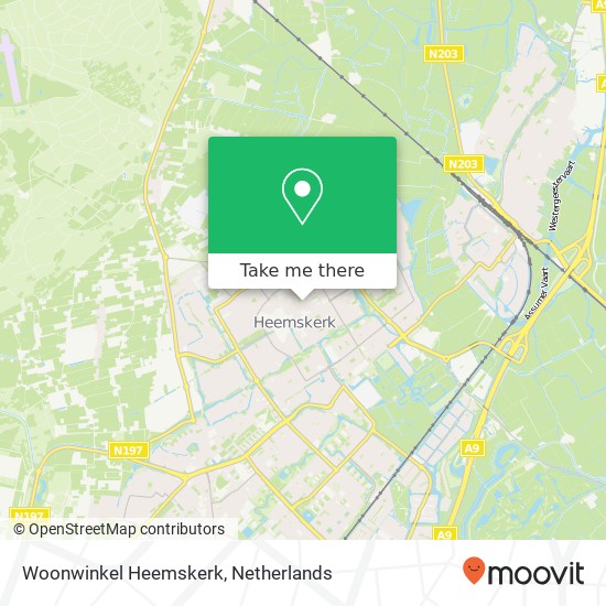 Woonwinkel Heemskerk kaart