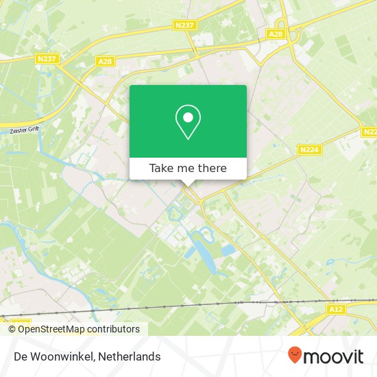 De Woonwinkel kaart