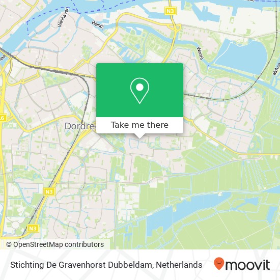 Stichting De Gravenhorst Dubbeldam kaart