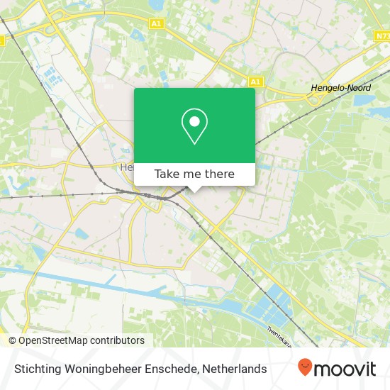 Stichting Woningbeheer Enschede kaart