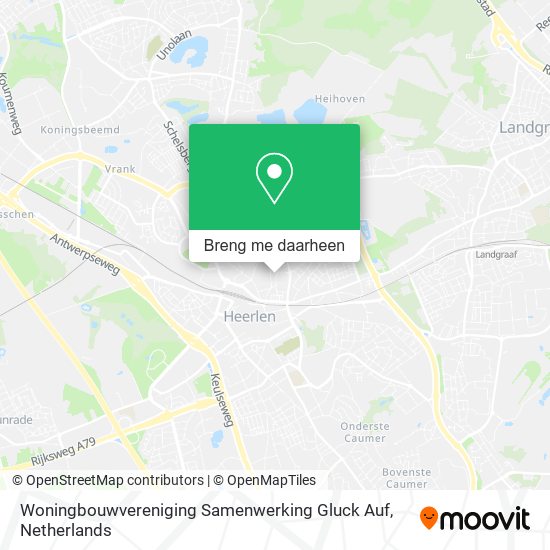 Woningbouwvereniging Samenwerking Gluck Auf kaart