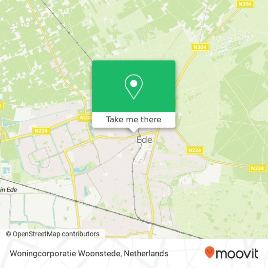 Woningcorporatie Woonstede kaart