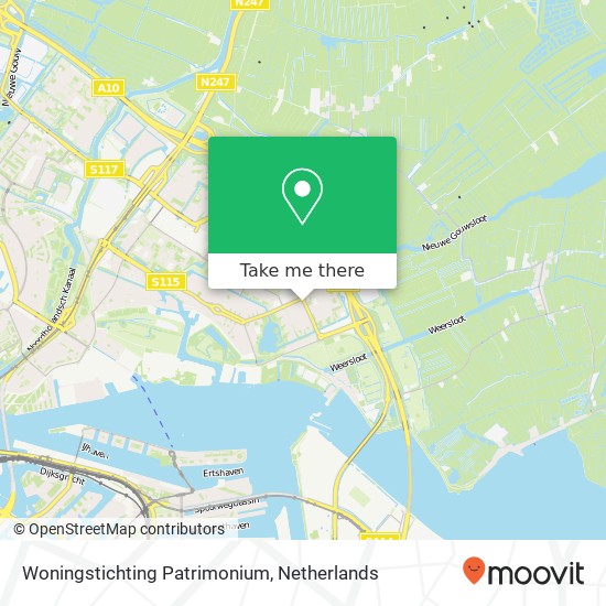 Woningstichting Patrimonium kaart