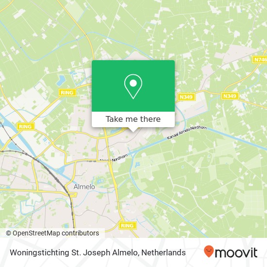 Woningstichting St. Joseph Almelo kaart