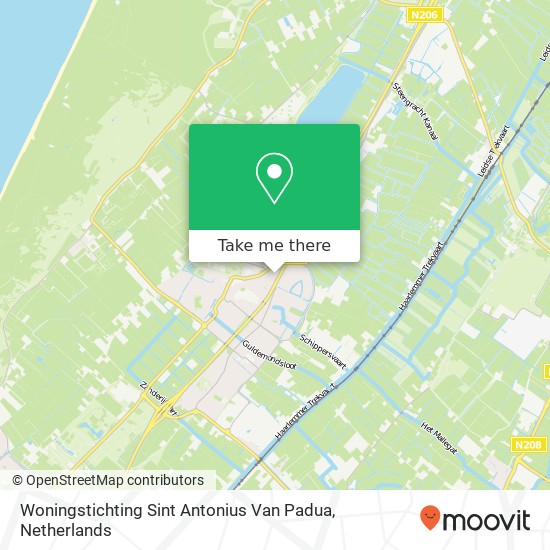 Woningstichting Sint Antonius Van Padua kaart