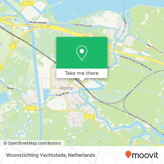 Woonstichting Vechtstede kaart