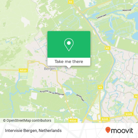 Intervisie Bergen kaart