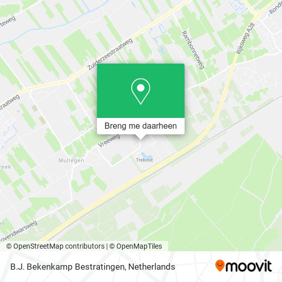 B.J. Bekenkamp Bestratingen kaart