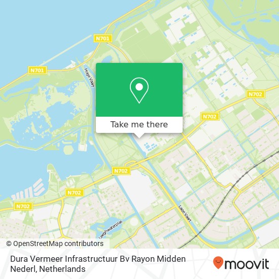 Dura Vermeer Infrastructuur Bv Rayon Midden Nederl kaart