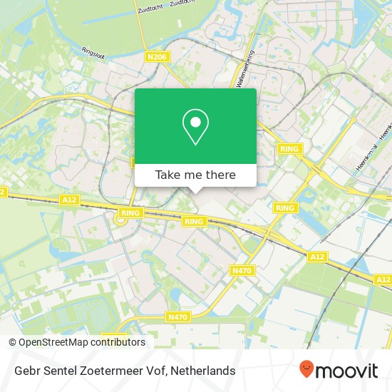 Gebr Sentel Zoetermeer Vof kaart