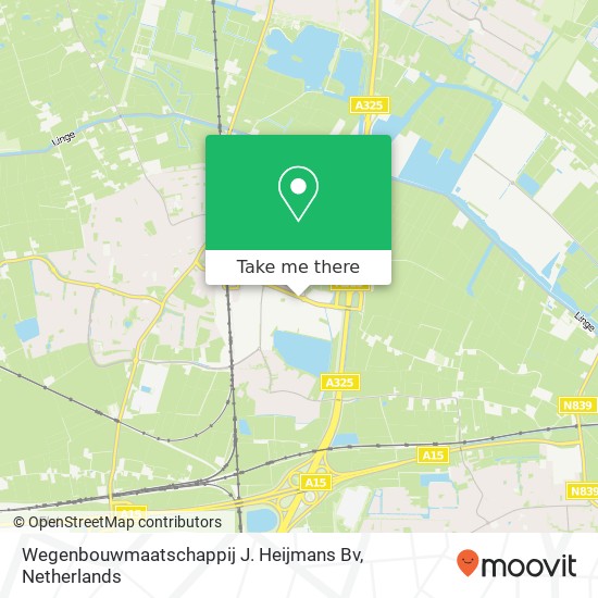 Wegenbouwmaatschappij J. Heijmans Bv kaart