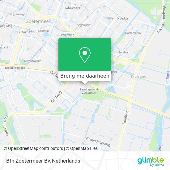 Btn Zoetermeer Bv kaart