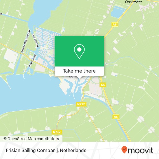 Frisian Sailing Companij kaart