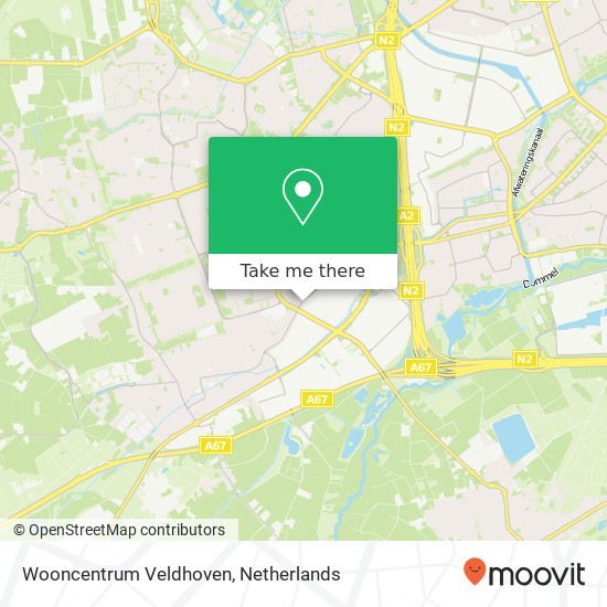 Wooncentrum Veldhoven kaart