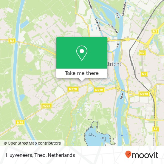 Huyveneers, Theo kaart