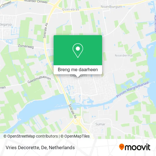 Vries Decorette, De kaart