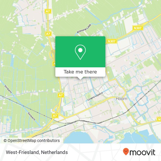 West-Friesland kaart
