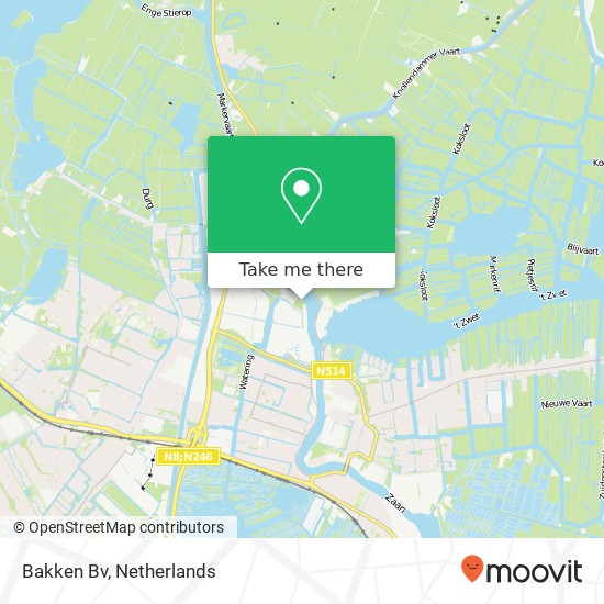 Bakken Bv kaart