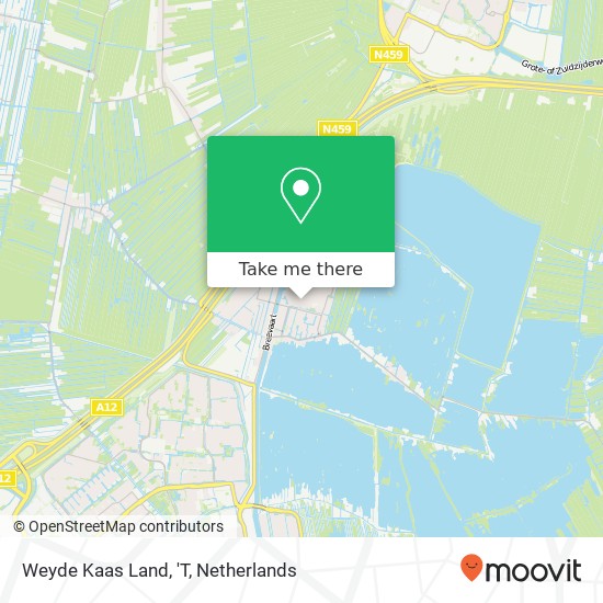 Weyde Kaas Land, 'T kaart