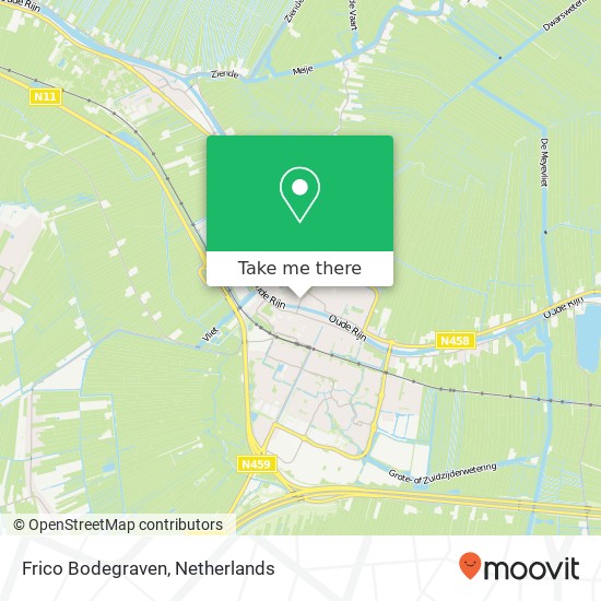 Frico Bodegraven kaart