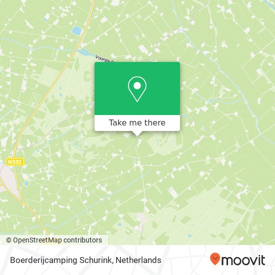 Boerderijcamping Schurink kaart