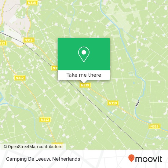 Camping De Leeuw kaart